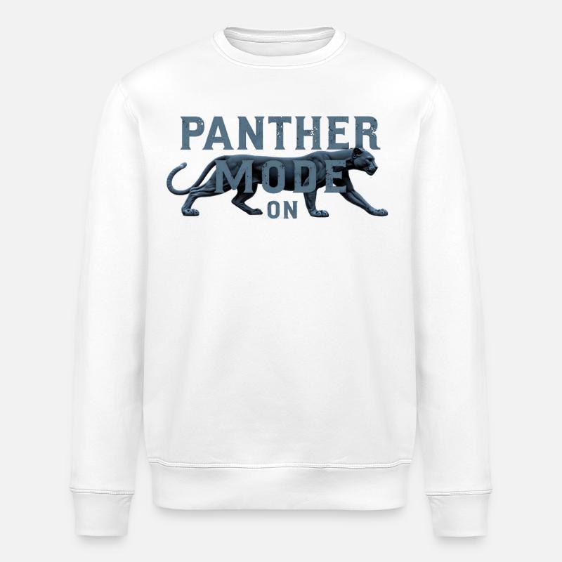 Mode panthère : Activé - Sweat bio ROLLER Stanley/Stella Unisexe - blanc