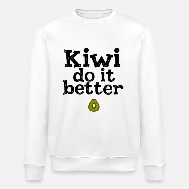 Kiwi Do It Better - Stanley/Stella Unisex Bio-Sweatshirt ROLLER - Weiß
