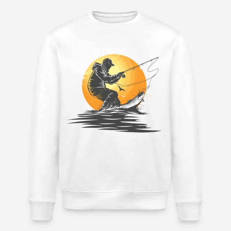 Angeln - Stanley/Stella Unisex Bio-Sweatshirt ROLLER - Weiß