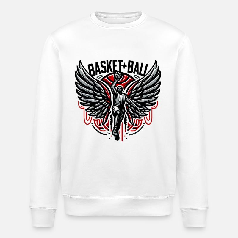 Basket-ball - Sweat bio ROLLER Stanley/Stella Unisexe - blanc
