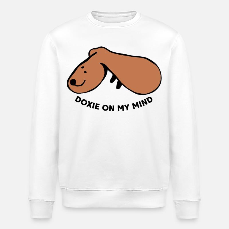 Lässiger Hund – Einfach entspannt - Stanley/Stella Unisex Bio-Sweatshirt ROLLER - Weiß