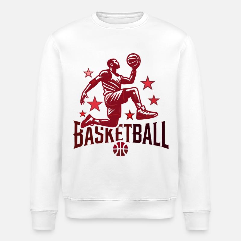 Conception de basket-ball - Sweat bio ROLLER Stanley/Stella Unisexe - blanc