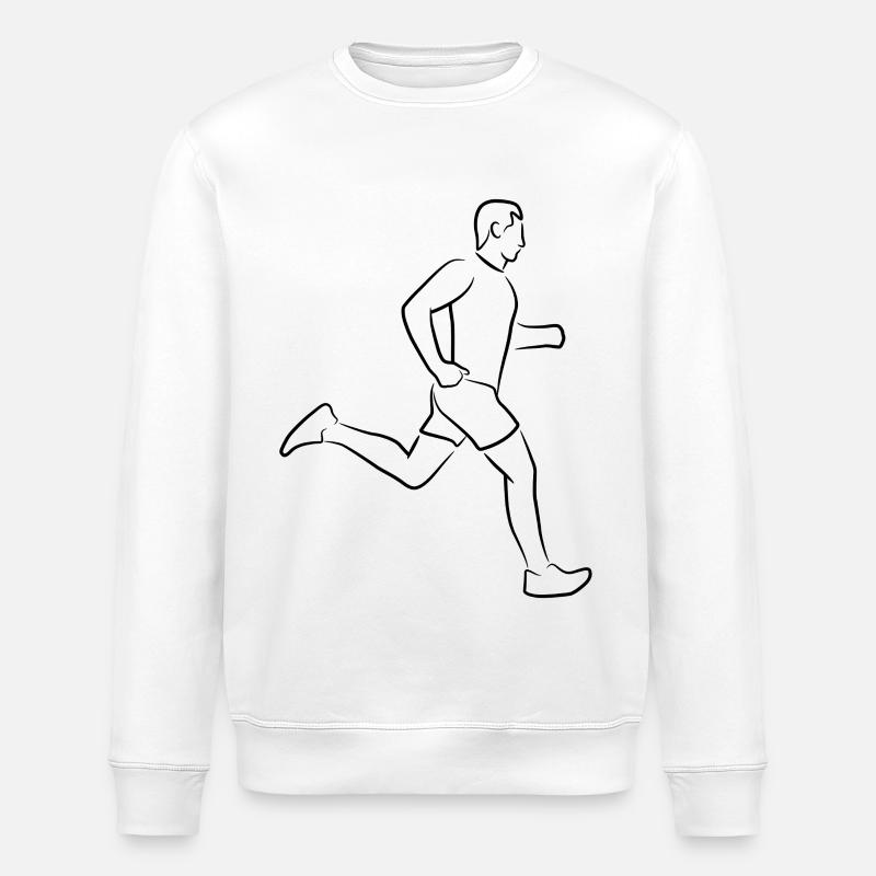 Läufer Junge - Stanley/Stella Unisex Bio-Sweatshirt ROLLER - Weiß