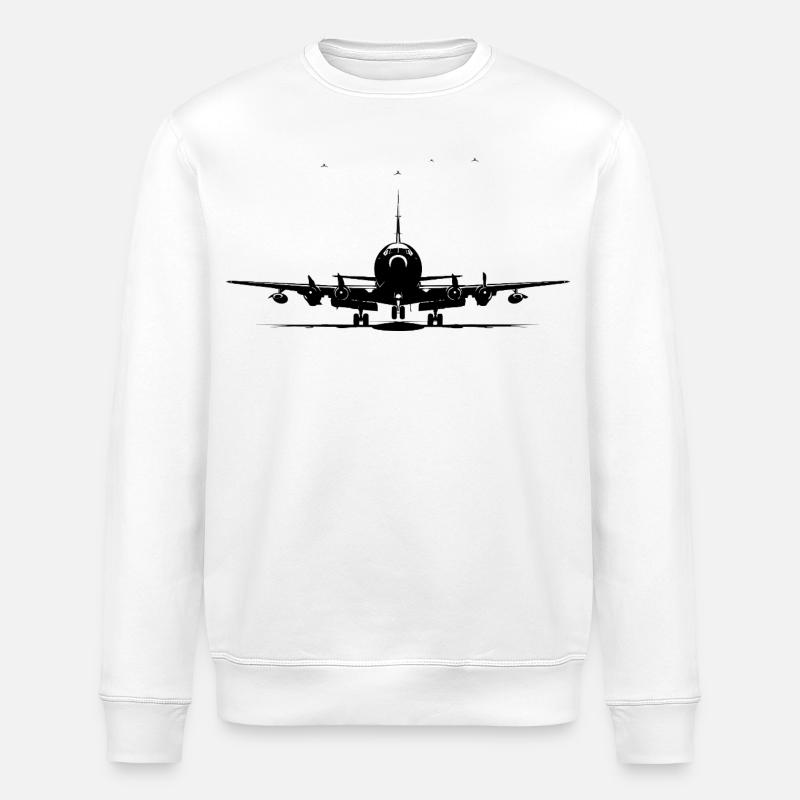 Jetfly - Stanley/Stella økologisk unisex-sweatshirt ROLLER - hvid