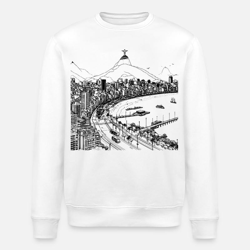 RIO DE JANEIRO - Stanley/Stella Unisex Bio-Sweatshirt ROLLER - Weiß