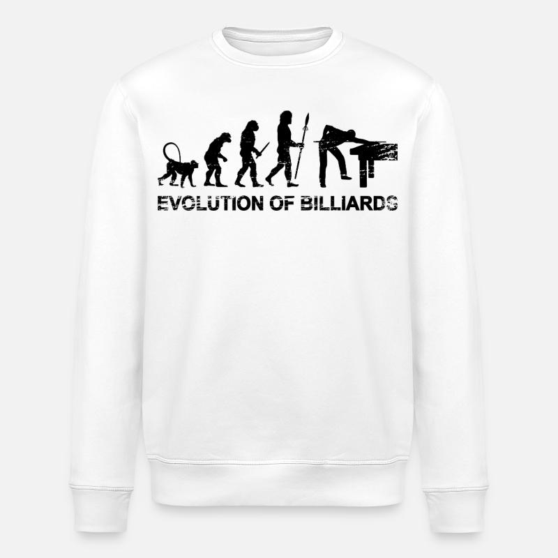 Billard Evolution - Sweat bio ROLLER Stanley/Stella Unisexe - blanc