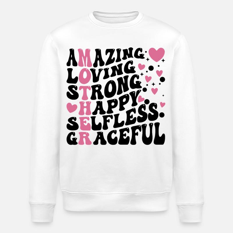 Meilleure maman de tous les temps - Sweat bio ROLLER Stanley/Stella Unisexe - blanc