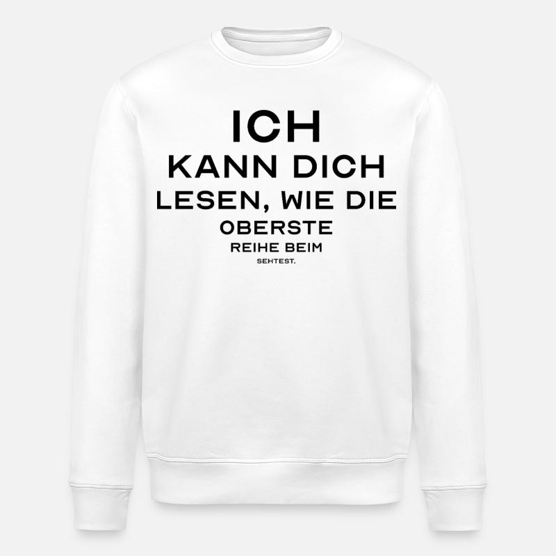 Blackout Minimalism – Edgy & Timeless - Stanley/Stella Unisex Bio-Sweatshirt ROLLER - Weiß