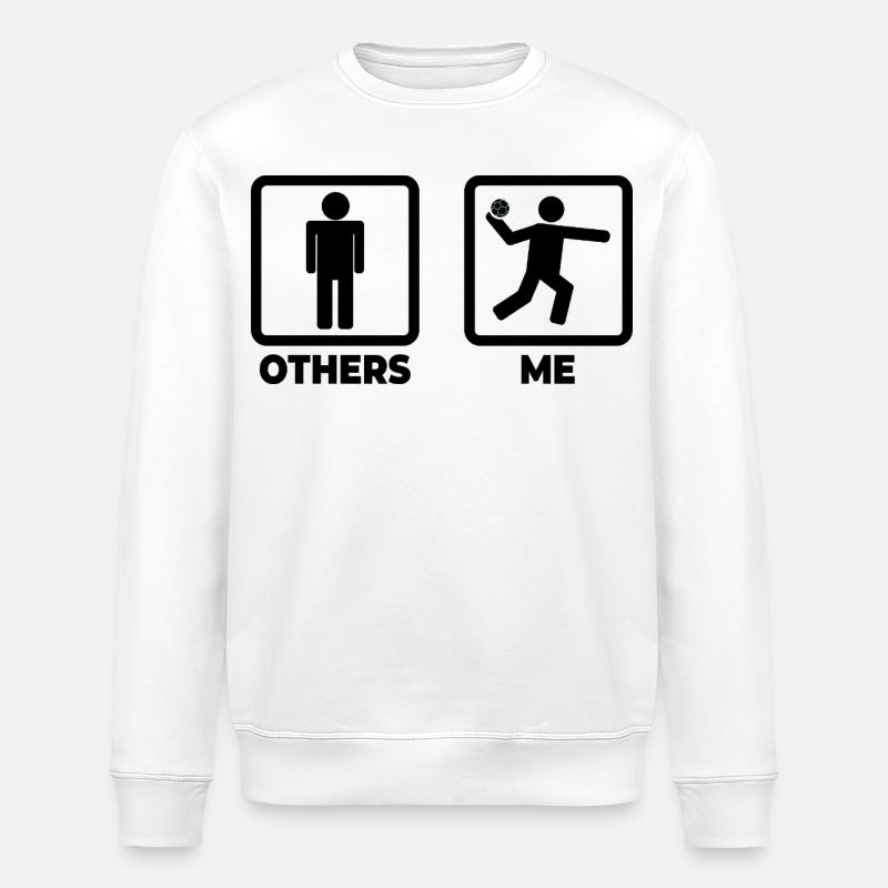 Leben eines Handballspielers - Stanley/Stella Unisex Bio-Sweatshirt ROLLER - Weiß