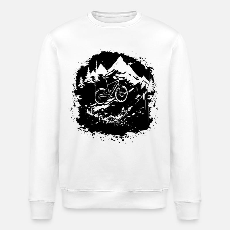 Illustration de VTT - Sweat bio ROLLER Stanley/Stella Unisexe - blanc