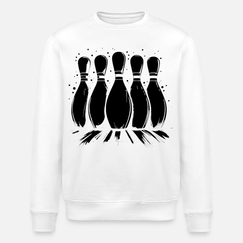 Bowling Sport - Stanley/Stella Unisex Bio-Sweatshirt ROLLER - Weiß