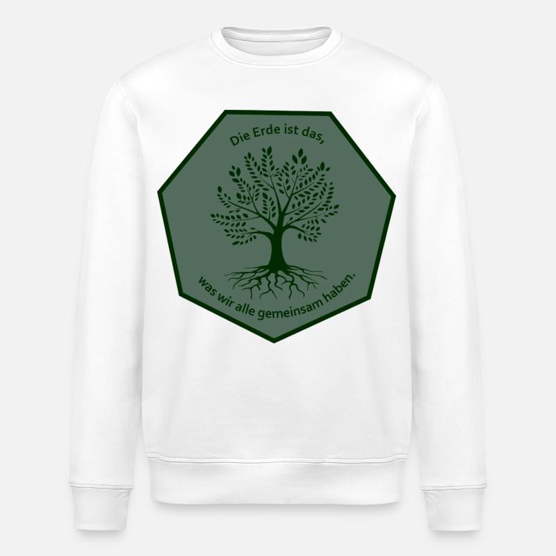 Baum Wappen - Stanley/Stella Unisex Bio-Sweatshirt ROLLER - Weiß