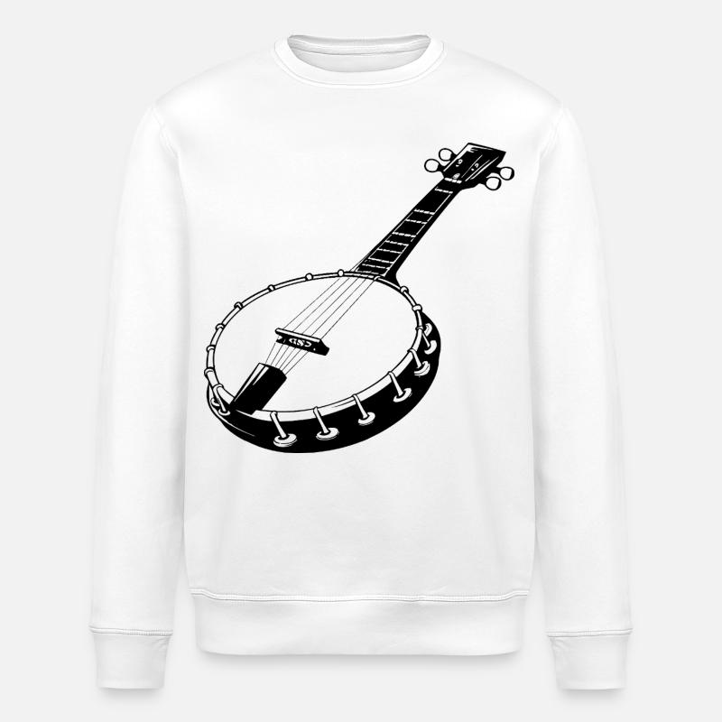 Banjo - Stanley/Stella Unisex Bio-Sweatshirt ROLLER - Weiß