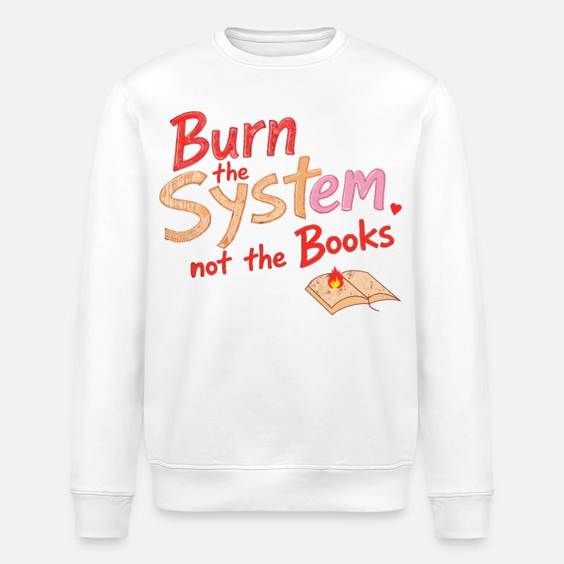 Brûler le système - Sweat bio ROLLER Stanley/Stella Unisexe - blanc