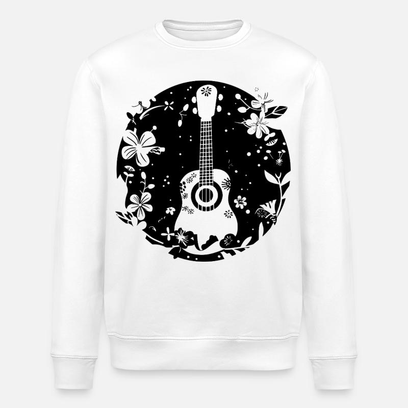 Ukulélé Style BD - Sweat bio ROLLER Stanley/Stella Unisexe - blanc