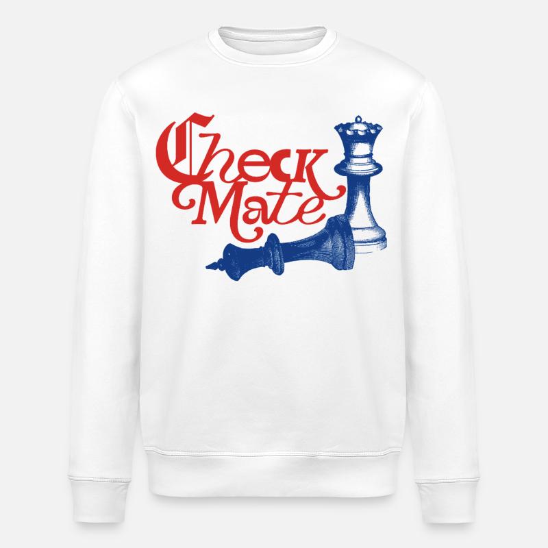 Déclaration de Check Mate - Sweat bio ROLLER Stanley/Stella Unisexe - blanc