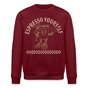 Espresso Yourself Coffee - Stanley/Stella ROLLER Unisex Organic Sweatshirt - white - Front - Nik (191cm)