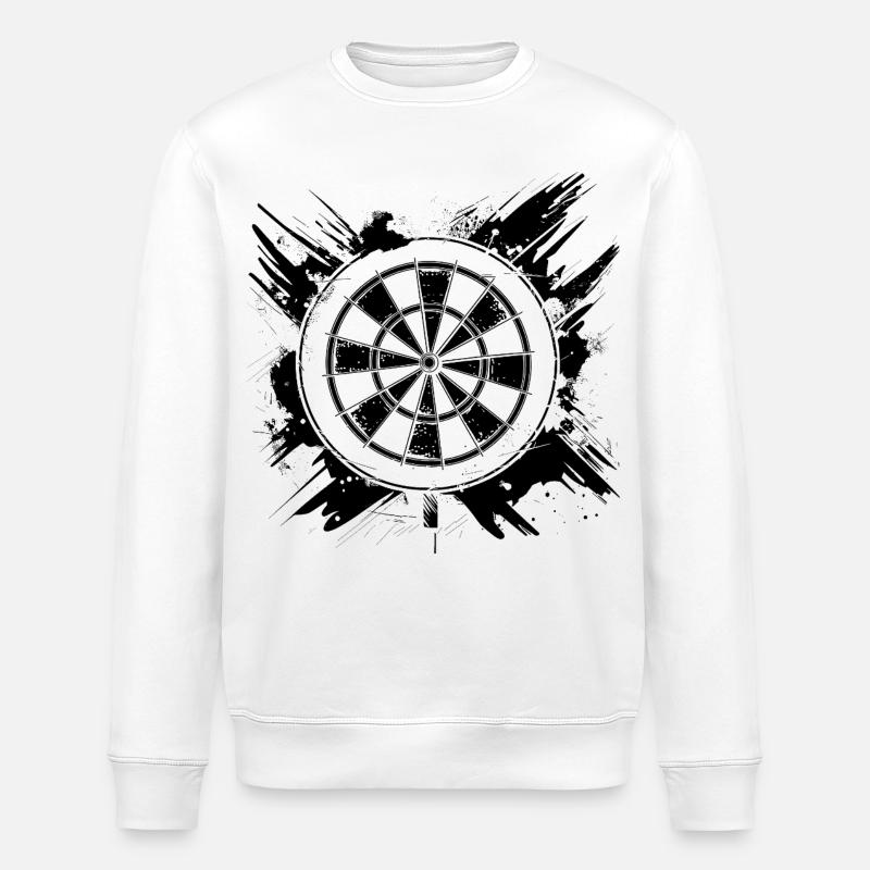 Dartscheibe - Stanley/Stella Unisex Bio-Sweatshirt ROLLER - Weiß