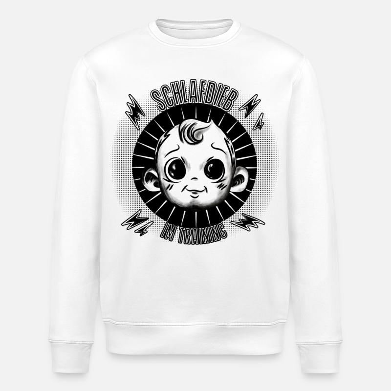 Schlafdieb? Schon in Ausbildung! - Stanley/Stella Unisex Bio-Sweatshirt ROLLER - Weiß