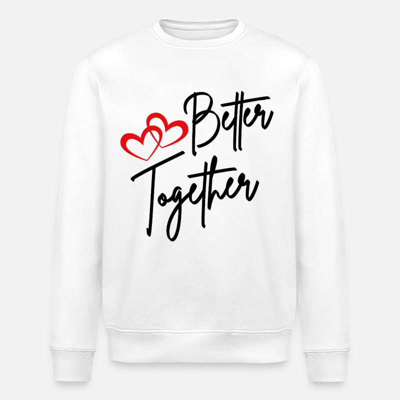 BETTER TOGETHER - Sweat bio ROLLER Stanley/Stella Unisexe - blanc