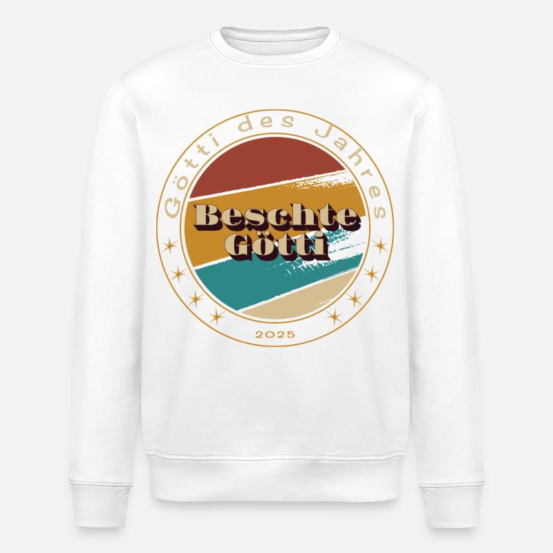 Beschte Götti - Stanley/Stella Unisex Bio-Sweatshirt ROLLER - Weiß