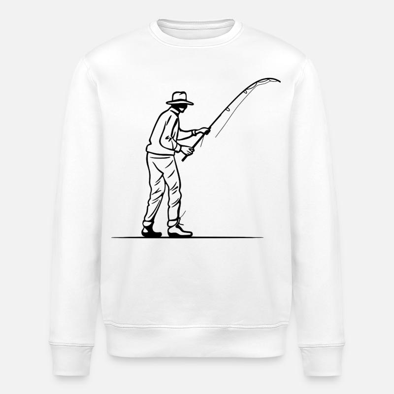Angler - Stanley/Stella Unisex Bio-Sweatshirt ROLLER - Weiß
