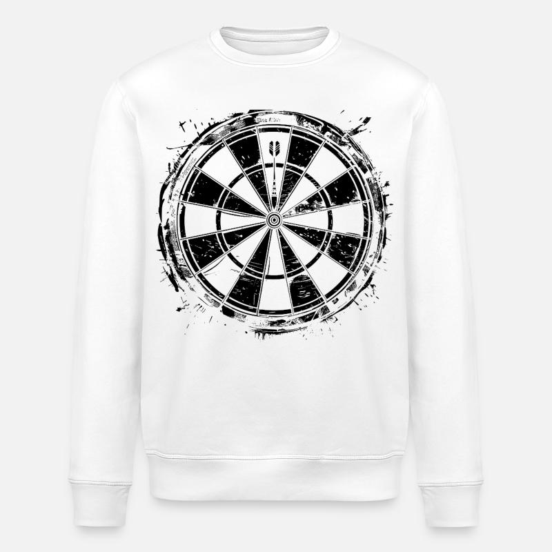 Dartscheibe - Stanley/Stella Unisex Bio-Sweatshirt ROLLER - Weiß