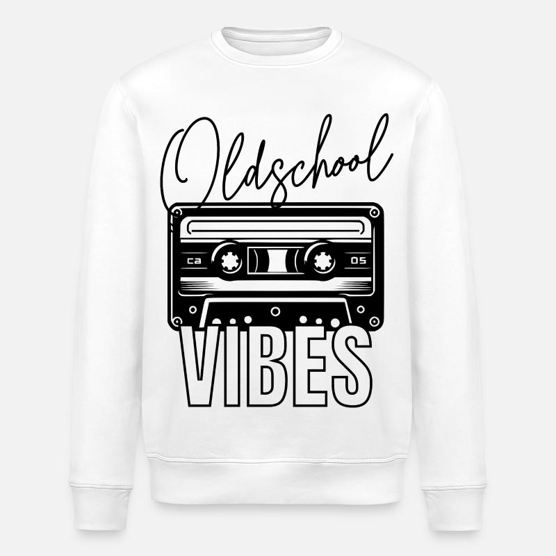 Oldschool Vibes Audio Cassette - Sweat bio ROLLER Stanley/Stella Unisexe - blanc