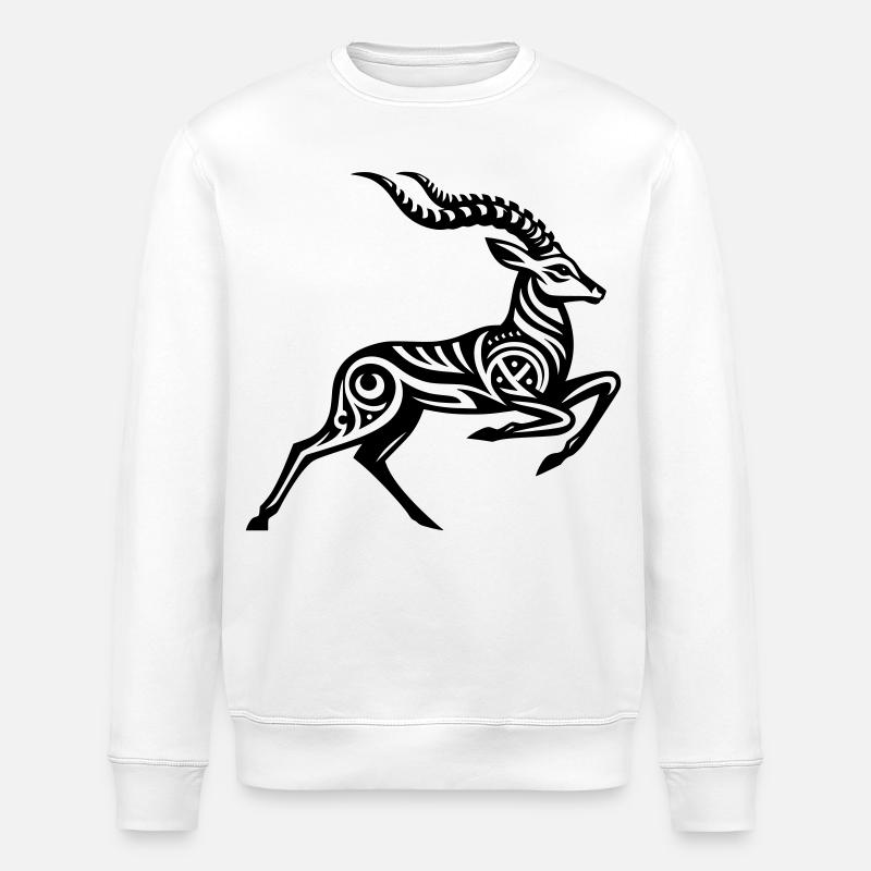 Impala tribal - Sweat bio ROLLER Stanley/Stella Unisexe - blanc