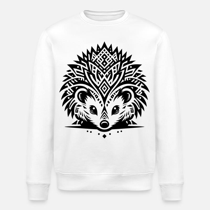 Hérisson tribal - Sweat bio ROLLER Stanley/Stella Unisexe - blanc