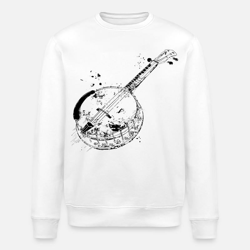 Banjo - Stanley/Stella Unisex Bio-Sweatshirt ROLLER - Weiß