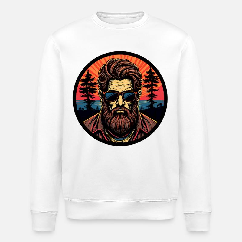 Bart-Mann - Stanley/Stella Unisex Bio-Sweatshirt ROLLER - Weiß