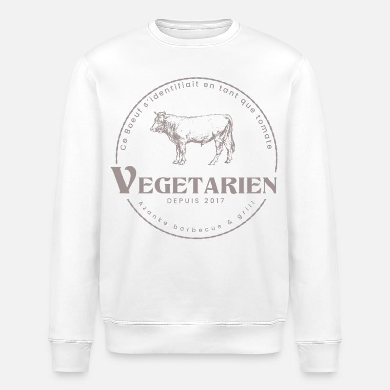 Veggie - Stanley/Stella Unisex Bio-Sweatshirt ROLLER - Weiß