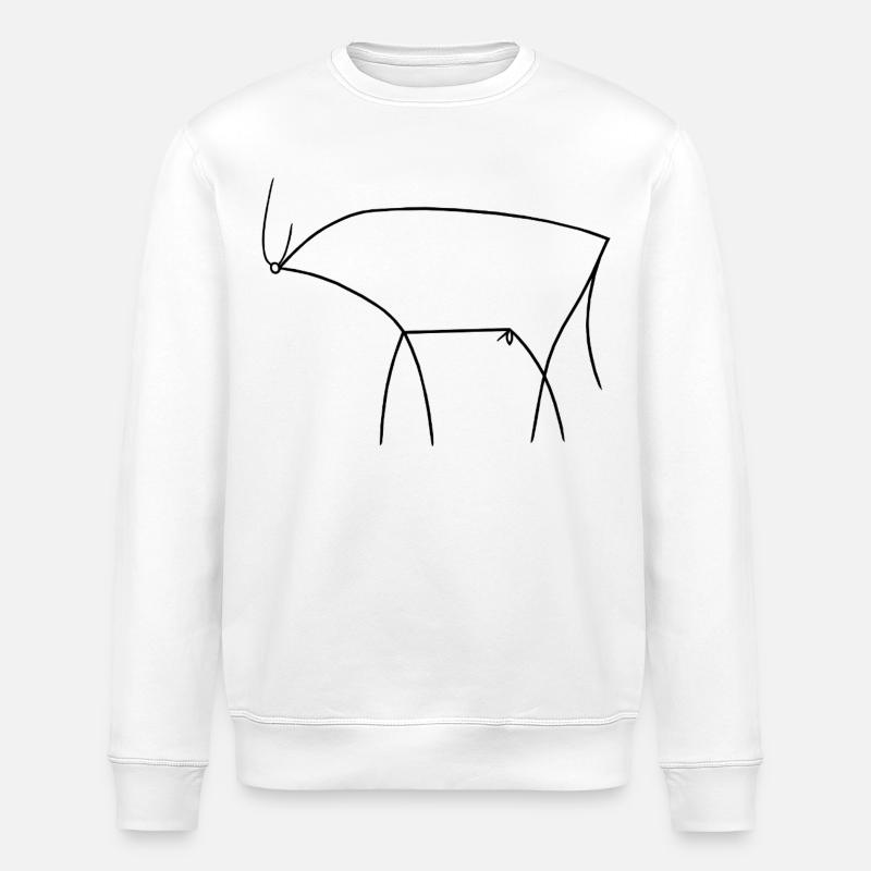 Bull - Stanley/Stella ROLLER Unisex Organic Sweatshirt - white