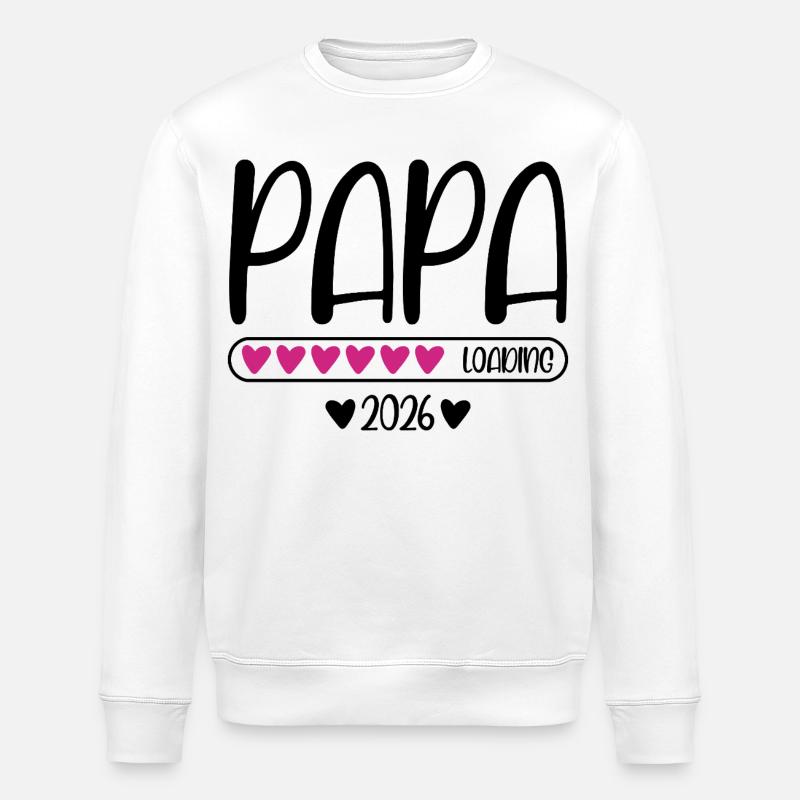 Papa 2026 loading - Stanley/Stella Unisex Bio-Sweatshirt ROLLER - Weiß