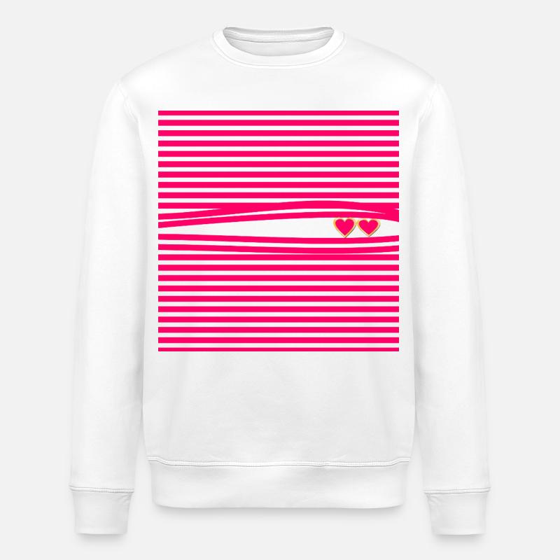 DÉCLARATION D’AMOUR RELATION CŒURS D’AMOUR - Sweat bio ROLLER Stanley/Stella Unisexe - blanc