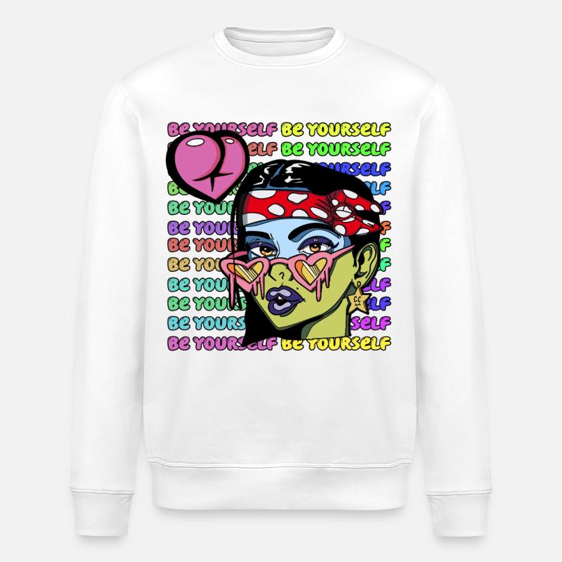 Seien Sie Sie selbst - Stanley/Stella Unisex Bio-Sweatshirt ROLLER - Weiß