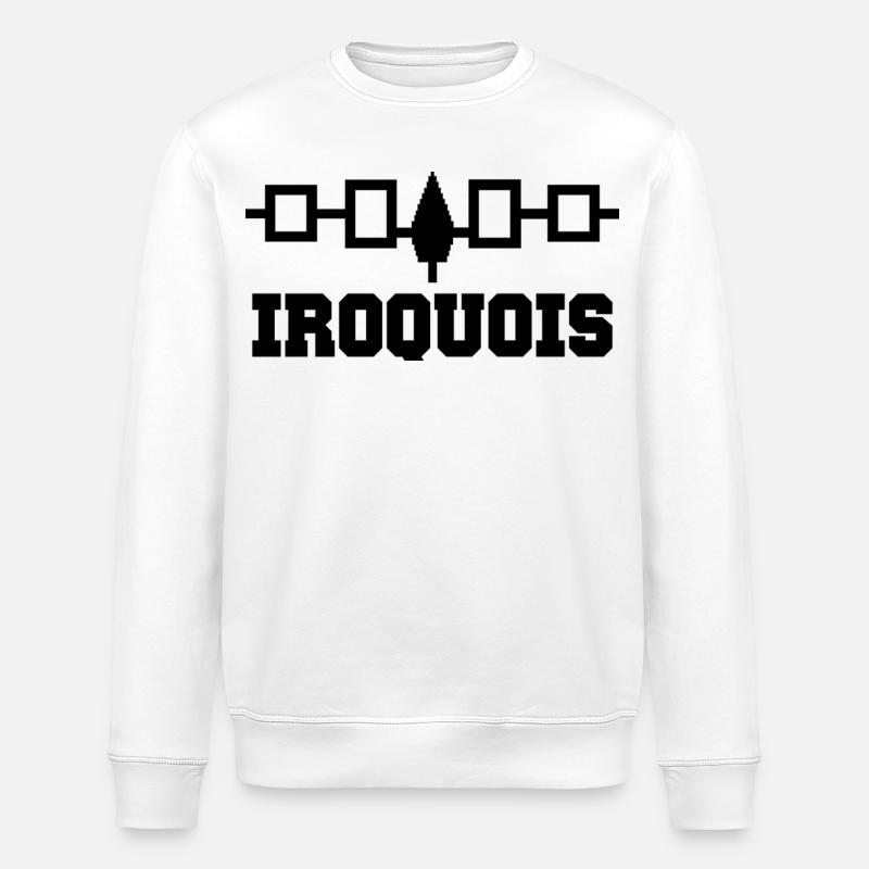 La ceinture iroquoise de Hiawatha - Sweat bio ROLLER Stanley/Stella Unisexe - blanc