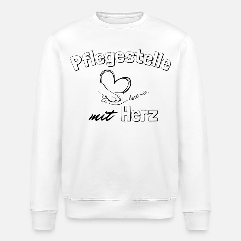 Pflegestelle - Stanley/Stella Unisex Bio-Sweatshirt ROLLER - Weiß