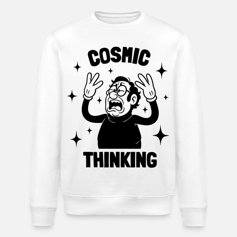 Kosmisches Denken - Stanley/Stella Unisex Bio-Sweatshirt ROLLER - Weiß