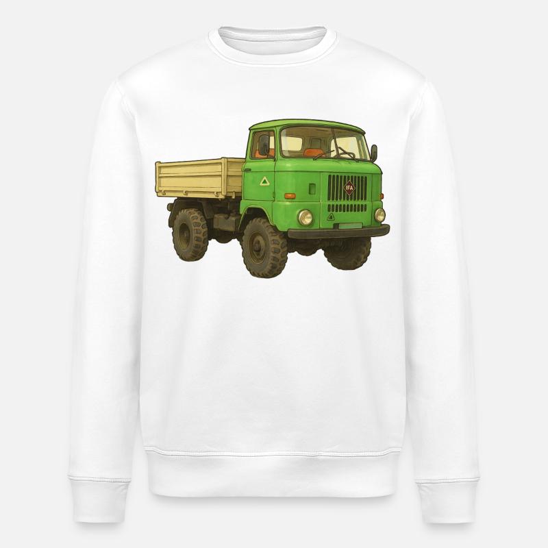 Camion W50 GDR - Sweat bio ROLLER Stanley/Stella Unisexe - blanc