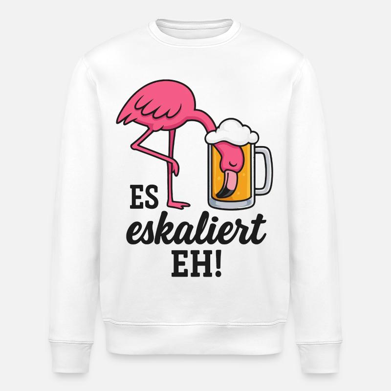 Es eskaliert! EH! - Stanley/Stella Unisex Bio-Sweatshirt ROLLER - Weiß
