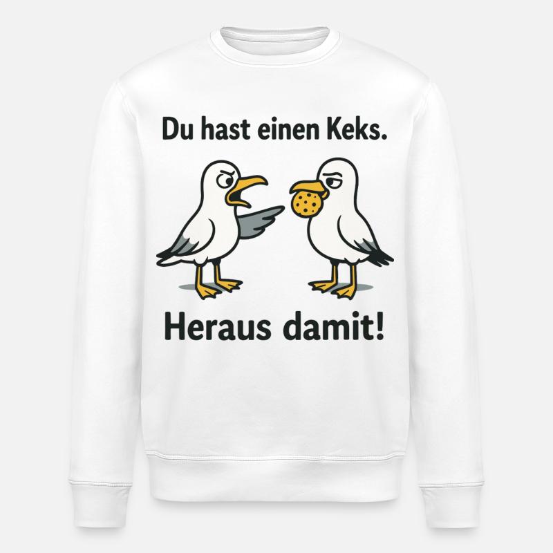 Vous avez un cookie avec - Sweat bio ROLLER Stanley/Stella Unisexe - blanc