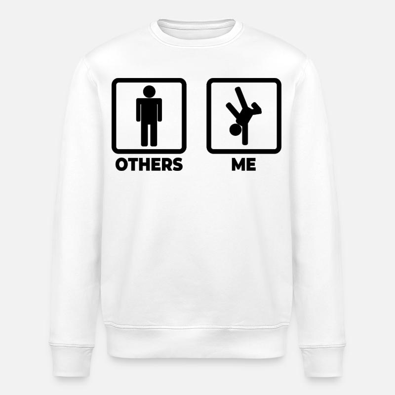 Ich als Breakdancer - Stanley/Stella Unisex Bio-Sweatshirt ROLLER - Weiß