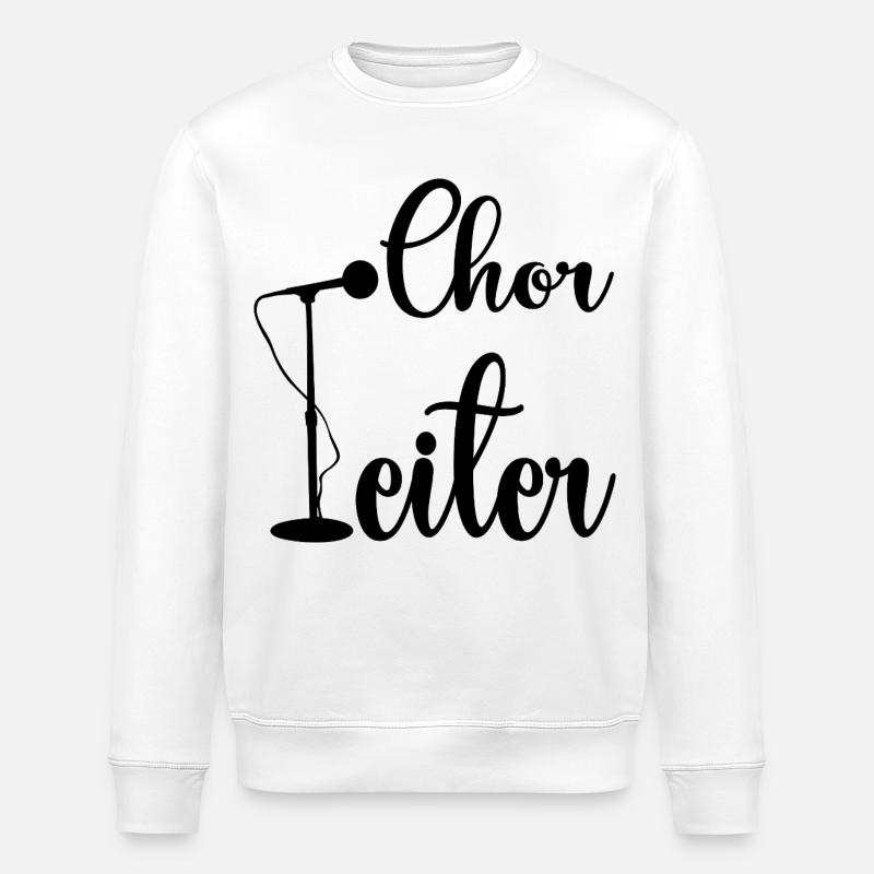 CHORLEITER CHOR SINGEN - Stanley/Stella Unisex Bio-Sweatshirt ROLLER - Weiß