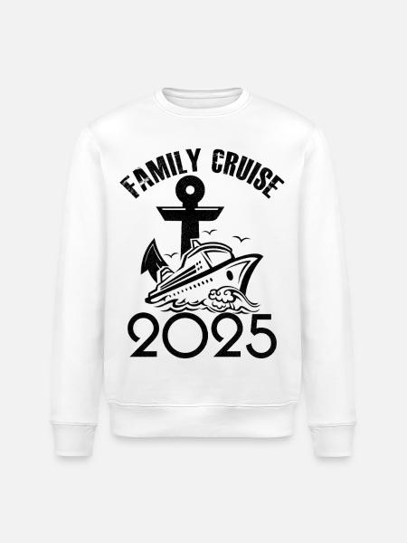 Family cruise 2025 - Stanley/Stella ROLLER Unisex Organic Sweatshirt - white