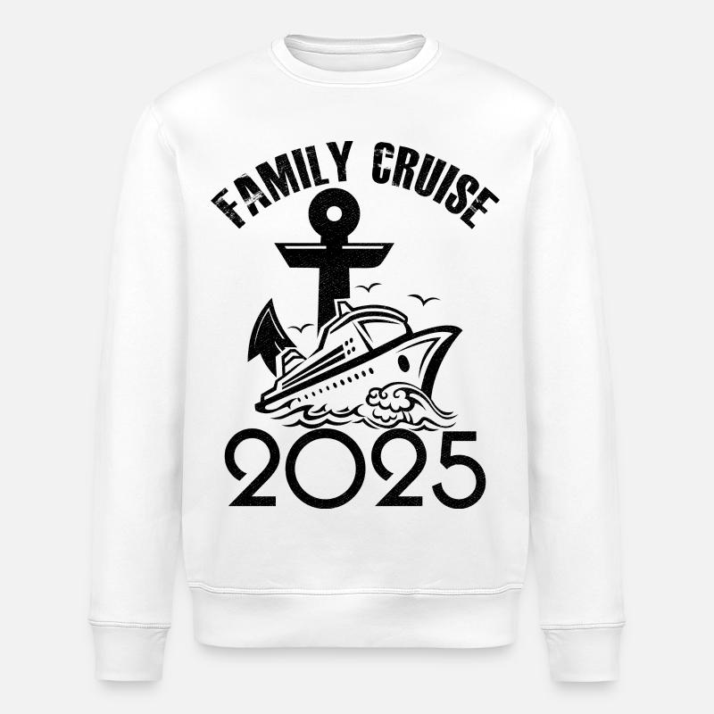 Croisière famille 2025 - Sweat bio ROLLER Stanley/Stella Unisexe - blanc