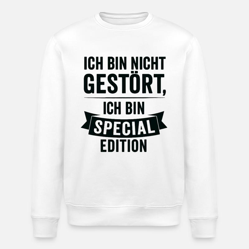 I'm Special Edition - Stanley/Stella ROLLER Unisex Organic Sweatshirt - white