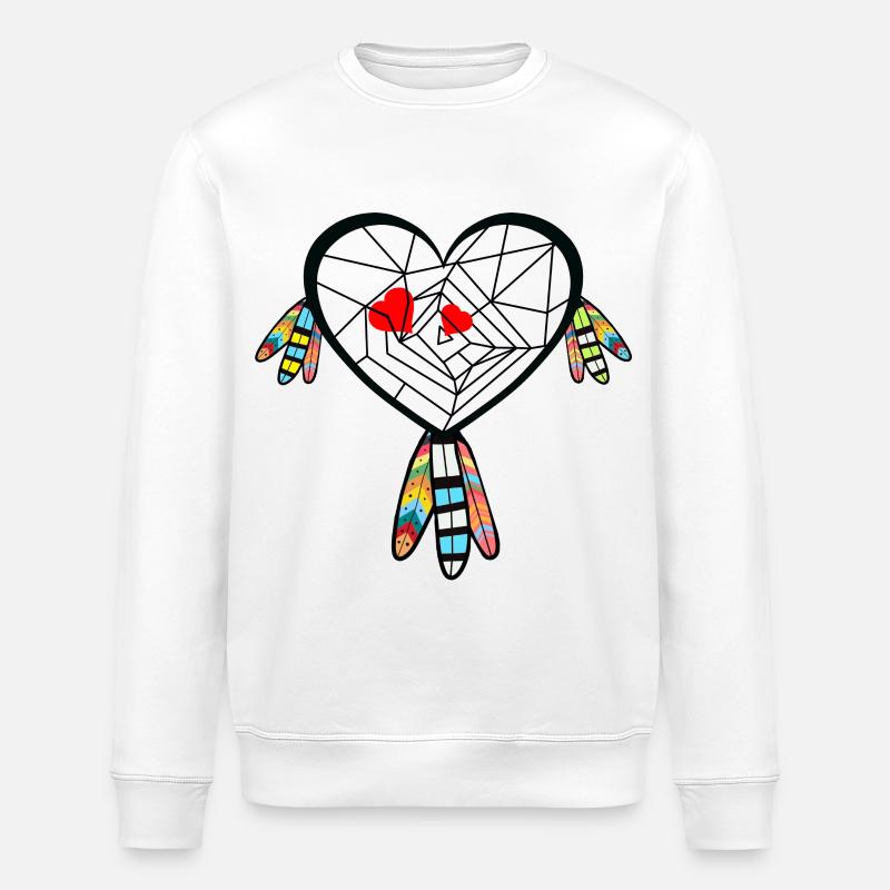 Coeurs Coeurs Saint-Valentin - Sweat bio ROLLER Stanley/Stella Unisexe - blanc