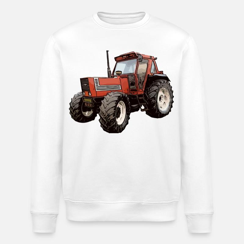 Ackerlegende in Rot - Stanley/Stella Unisex Bio-Sweatshirt ROLLER - Weiß